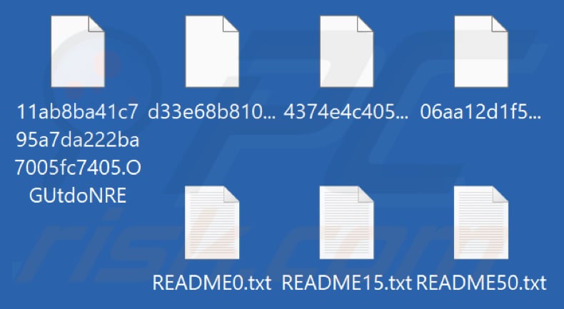 Von DEADbyDAWN Ransomware verschlüsselte Dateien (zufällige Erweiterung)