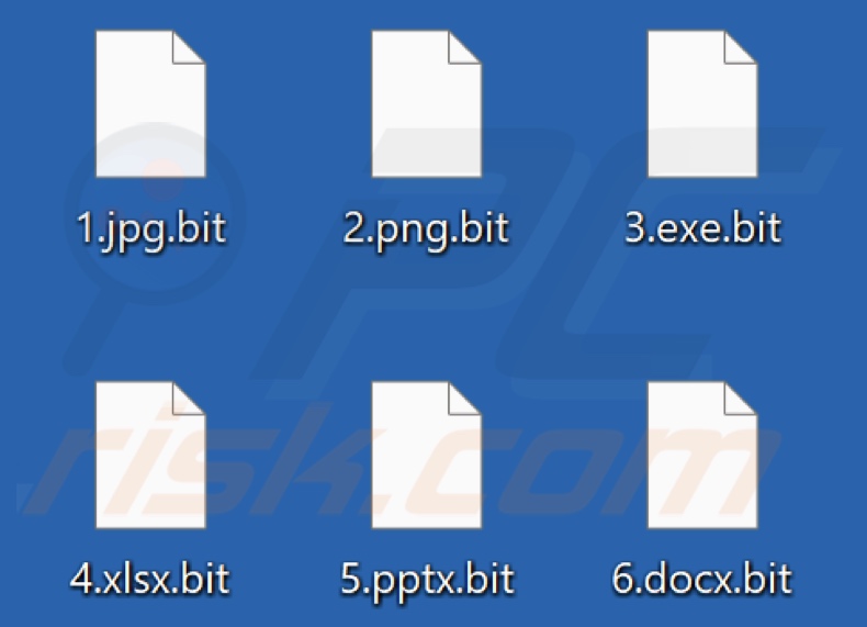Von NoBit Ransomware verschlüsselte Dateien (.bit Erweiterung)