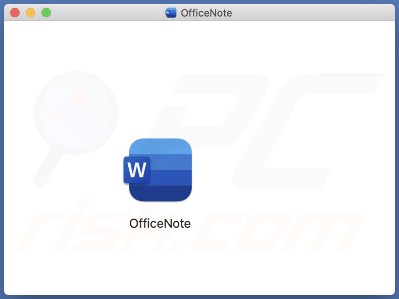 OfficeNote Anwendung Tarnung von XLoader Malware