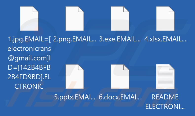 Von Electronic Ransomware verschlüsselte Dateien (.ELCTRONIC Erweiterung)