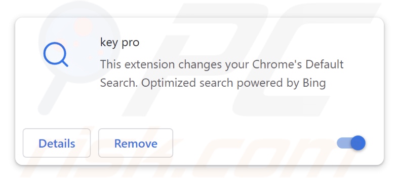 key pro Browserentführer Erweiterung