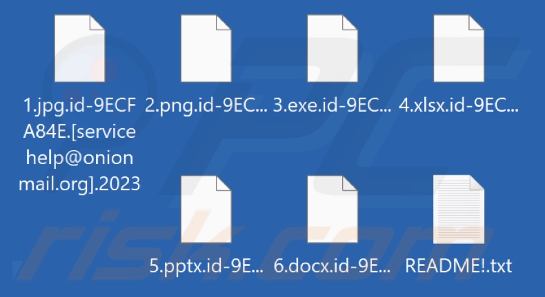 Von 2023 Ransomware verschlüsselte Dateien (.2023 Erweiterung)