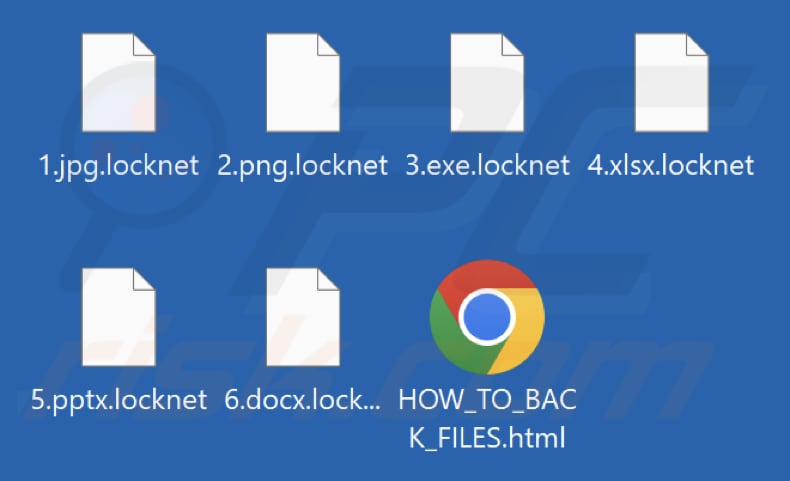 Von Locknet Ransomware verschlüsselte Dateien (.locknet Erweiterung)
