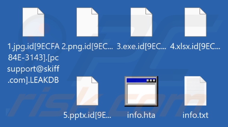 Von LEAKDB Ransomware verschlüsselte Dateien (.LEAKDB Erweiterung)