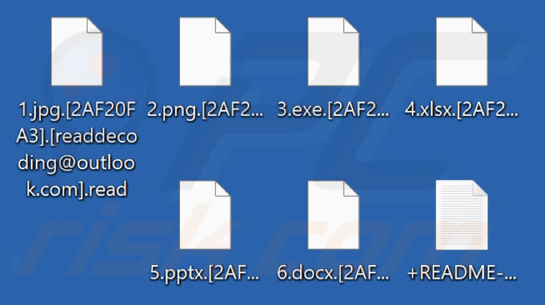 Von Read Ransomware verschlüsselte Dateien (.read Erweiterung)