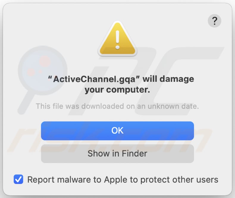 ActiveChannel Adware Dialogfenster vor der Installation