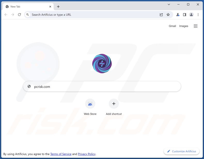 Artificius Browser Startseite