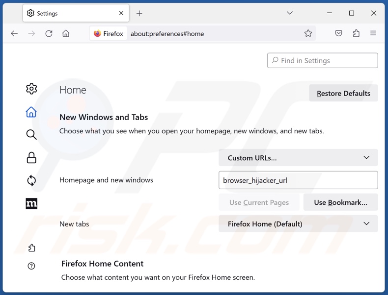 Die Mozilla Firefox Startseite ändern