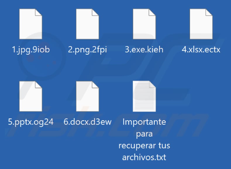 Von Z912 Ransomware verschlüsselte Dateien (zufällige Erweiterung)