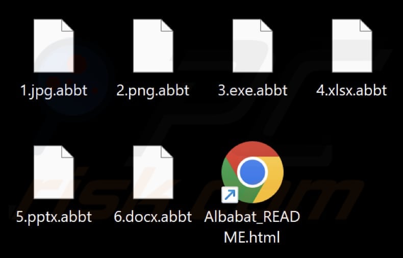 Von Albabat Ransomware verschlüsselte Dateien (.abbt Erweiterung)