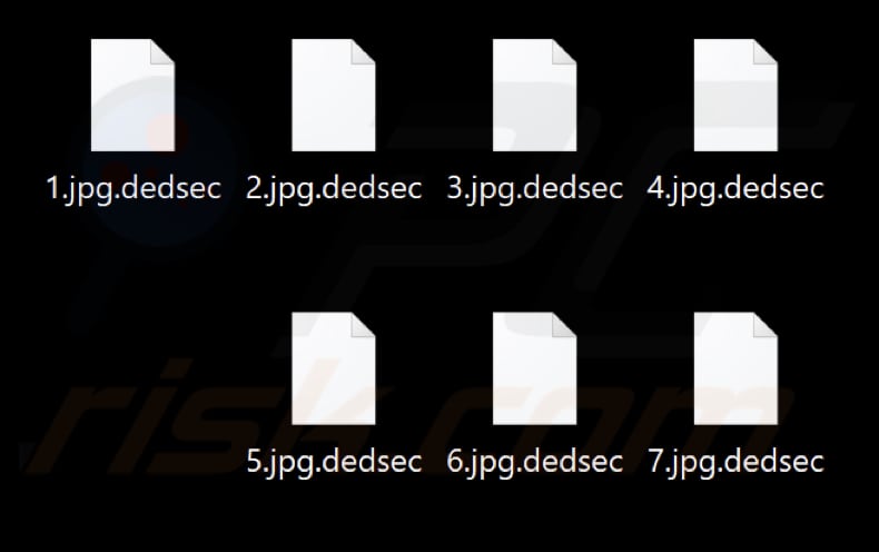 Von Dedsec Ransomware verschlüsselte Dateien (.dedsec Erweiterung)