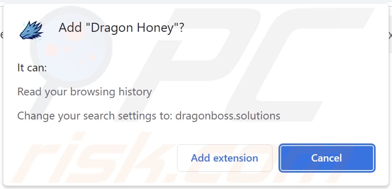 Dragon Honey Browserentführer bittet um Genehmigung