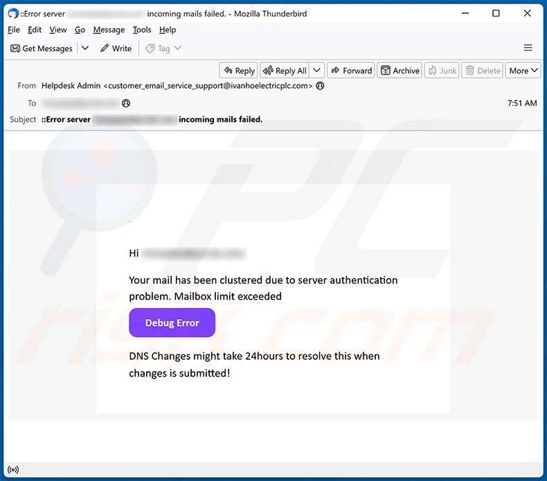 E-Mail Clustered Betrug (2024-01-16)