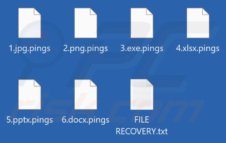 Von Pings Ransomware verschlüsselte Dateien (.pings Erweiterung)