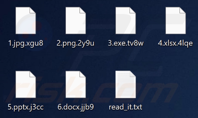 Von PIRAT HACKER GROUP Ransomware verschlüsselte Dateien (aus vier Zeichen bestehende Erweiterung)