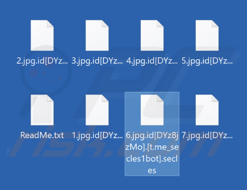 Von Secles Ransomware verschlüsselte Dateien (.secles Erweiterung)