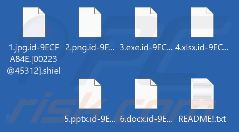 Von Shiel Ransomware verschlüsselte Dateien (.shiel Erweiterung)