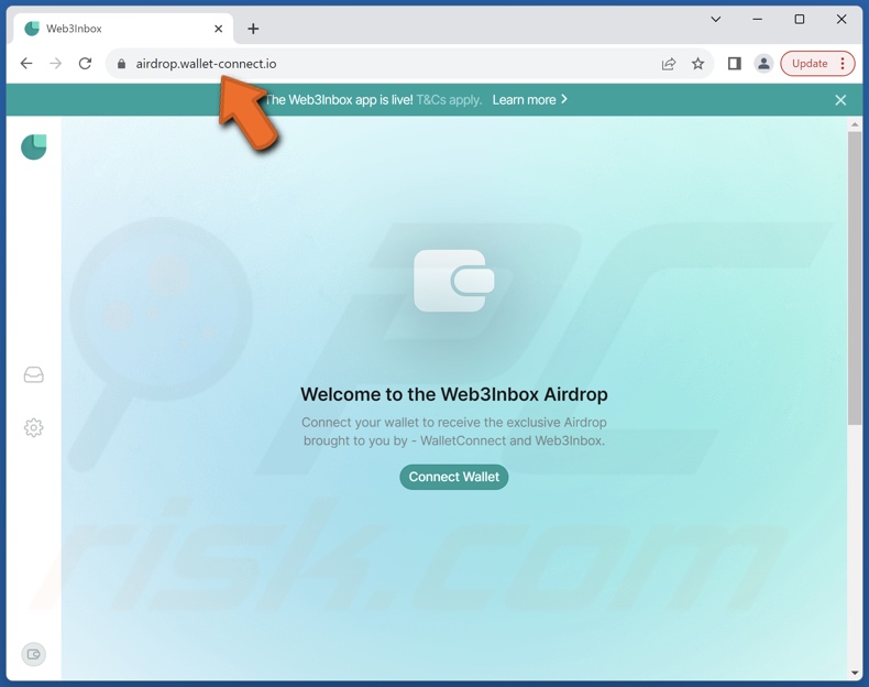 WalletConnect & Web3Inbox Airdrop Betrug