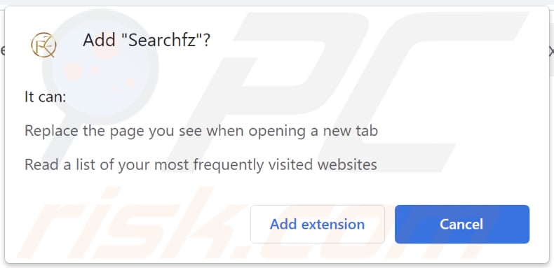 Searchfz Browserentführer bittet um Genehmigungen