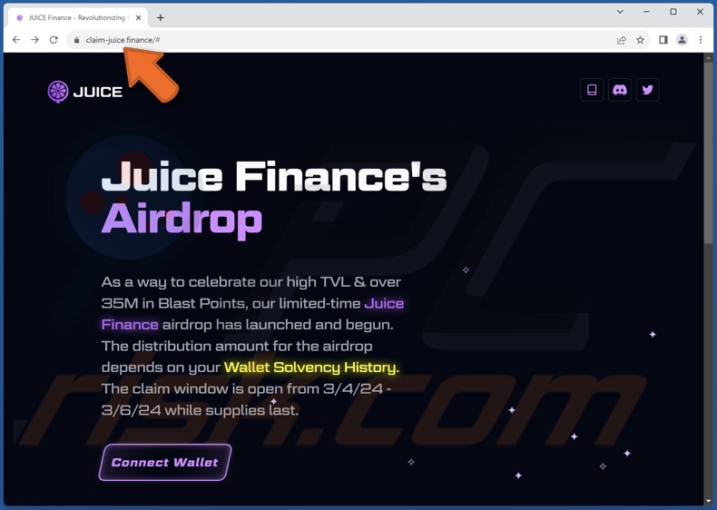 Juice Finance's Airdrop Betrug