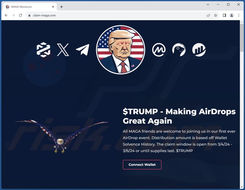 MAGA Airdrop Betrug