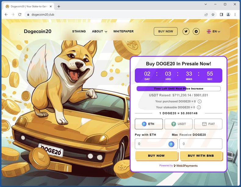 DOGE20 Presale Betrug