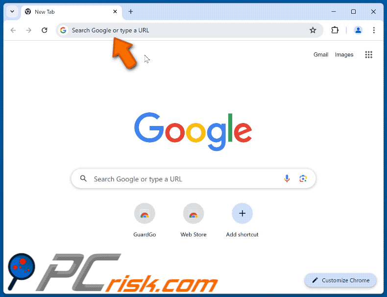 GuardGo-Browser-Entführer leitet zu boyu.com.tr um