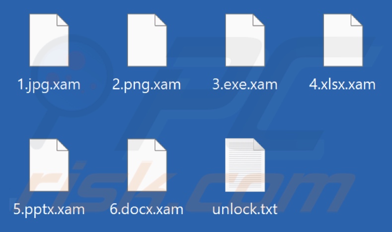 Von Xam-Ransomware verschlüsselte Dateien (.xam-Erweiterung)