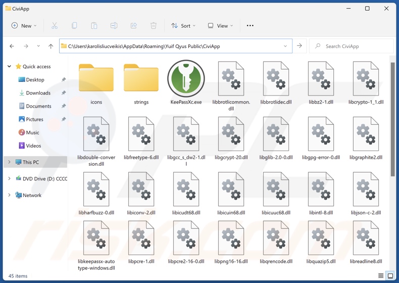 CiviApp Unerwünschter Anwendungs-Installationsordner