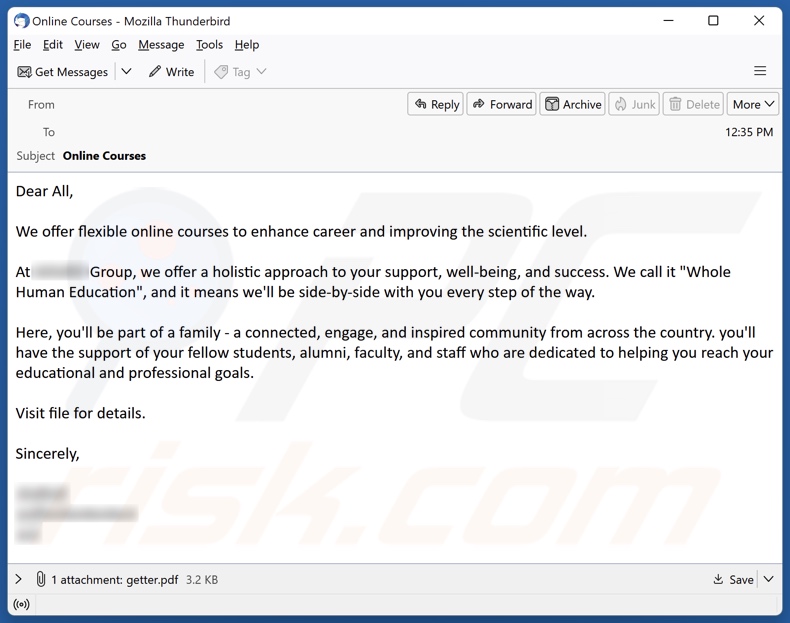 BugSleep Malware, die Spam-E-Mails verbreitet