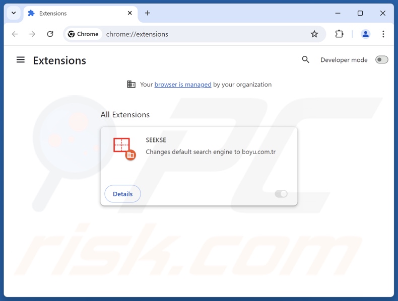 Entfernen von findflarex.com-bezogenen Google Chrome-Erweiterungen
