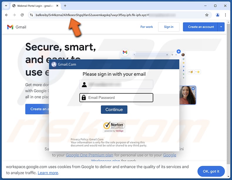 New Salary Changes E-Mail Betrug Phishing Seite