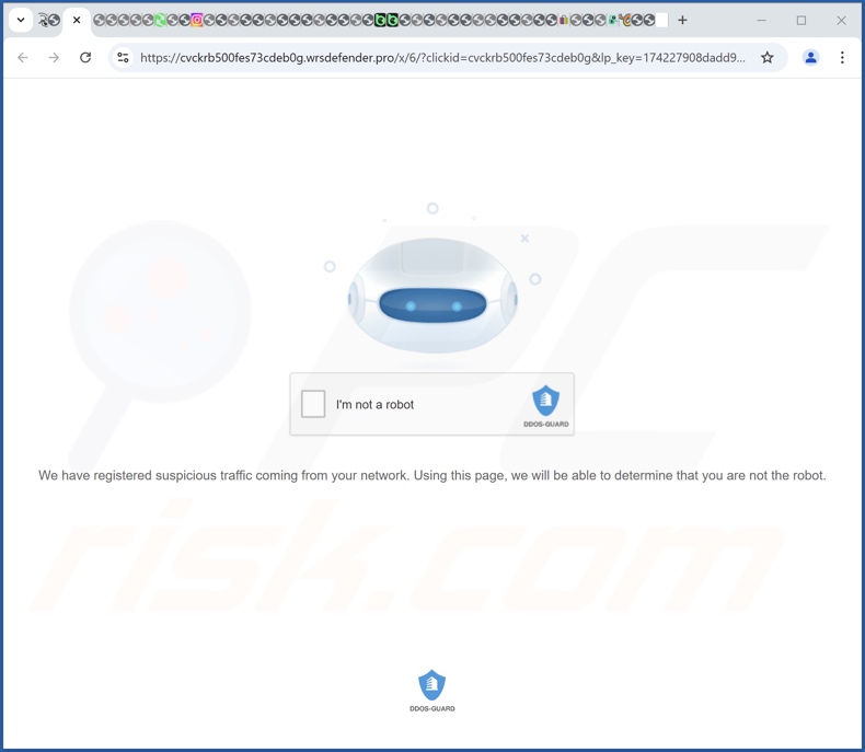 Website der Defender Familie (wrsdefender[.]pro)