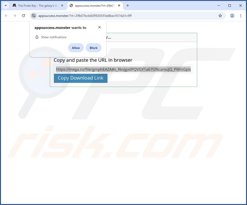Website zur Werbung für Heizer Kroop Sortic PUA