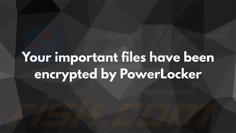 Hintergrundbild der Ransomware PowerLocker