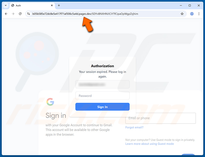 Phishing Website beworben via Binance - Urgent Security Alert email betrug (2025-05-06)