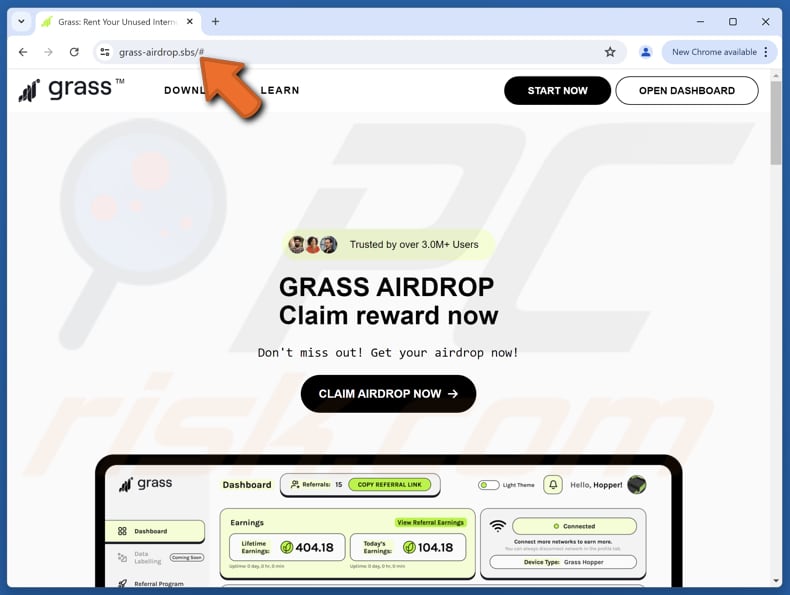 Grass Airdrop betrug