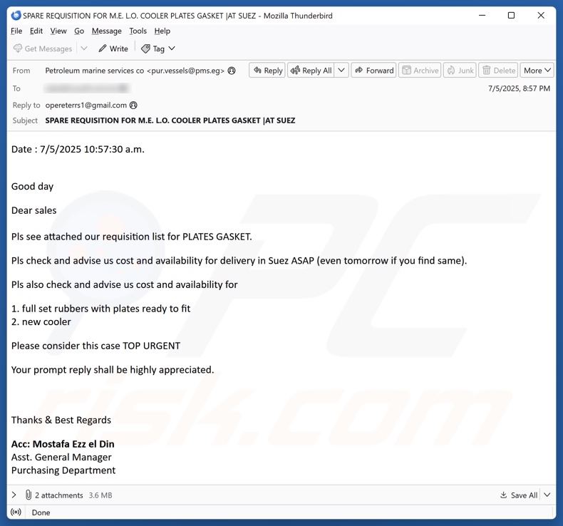 QuirkyLoader-Malware verbreitet Betrugs-E-Mail 4