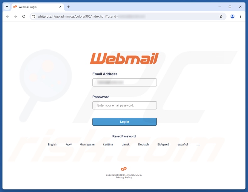 Eine IP-Konflikt wurde in Ihrem Konto entdeckt – Betrugs E-Mail bewirbt Phishing-Website