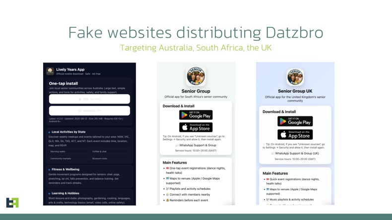 Datzbro Banking Trojaner verbreitet gefälschte Websites