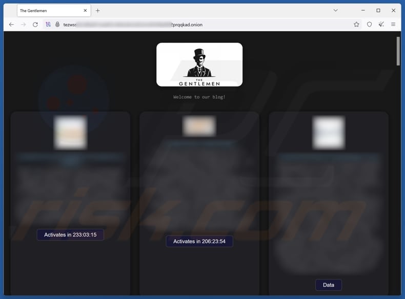 Gentlemen Ransomware-Website zum Datenleck