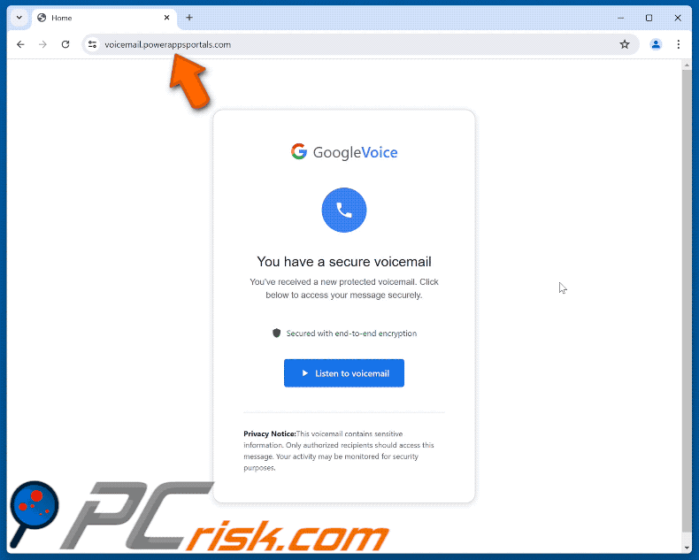Aussehen des Google Voice-Betrugs (GIF)