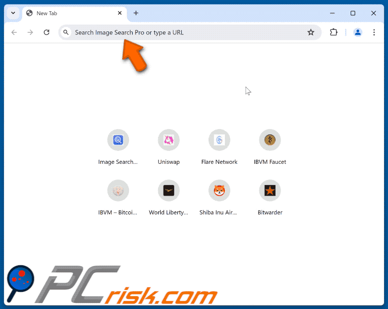 Image Search Pro Browser-Hijacker leitet zu Google weiter (GIF)
