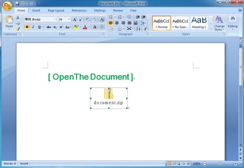 MostereRAT-Verbreitungsdokument