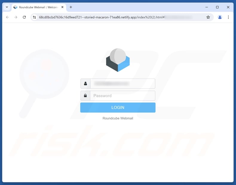 System hat Nachrichten aufgrund von Sicherheitsverletzungen markiert – Phishing-Website, die durch Betrugs-E-Mails beworben wird