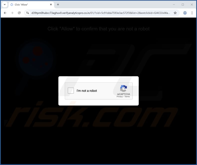verifyanalyticspro.co[.]in werbung
