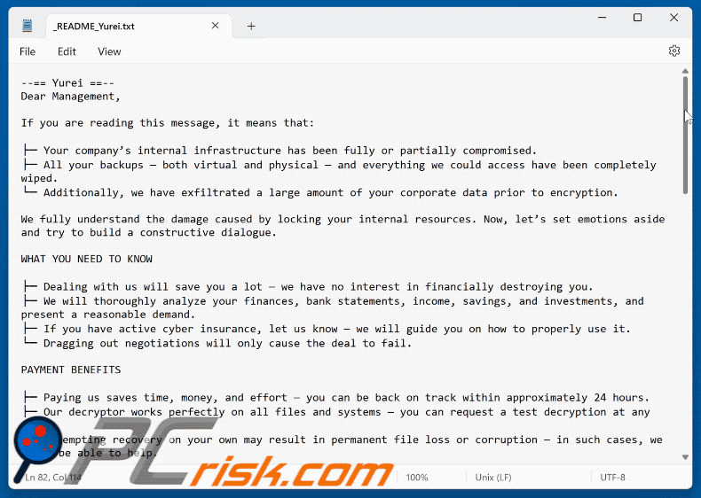 Yurei-Ransomware-Lösegeldforderung (_README_Yurei.txt) GIF