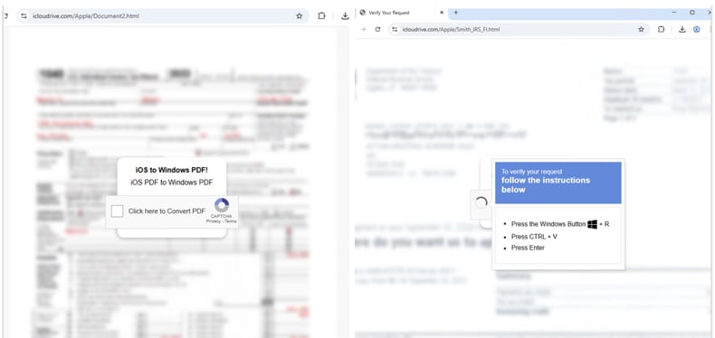 MonsterV2 Malware ClickFix-Technik, die für die Verbreitung verwendet wird (Quelle: proofpoint.com)
