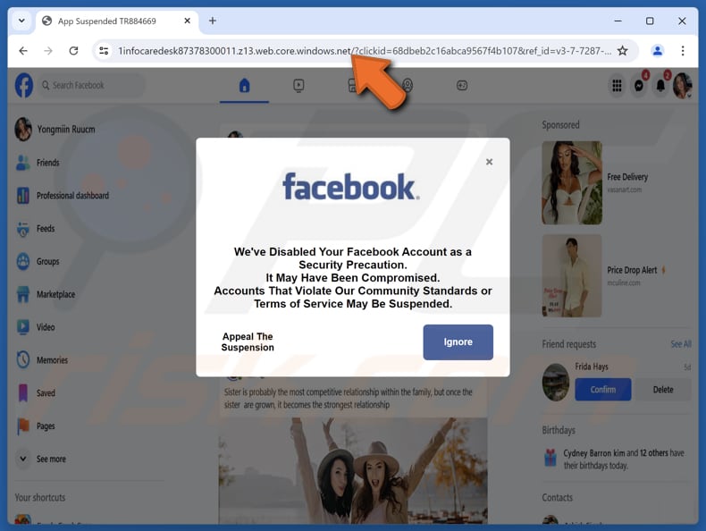 Wir haben Ihr Facebook-Konto deaktiviert