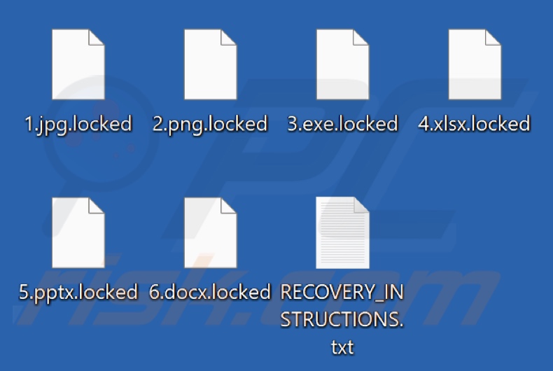 Mit ChickenKiller Ransomware verschlüsselte Dateien (Erweiterung .locked)
